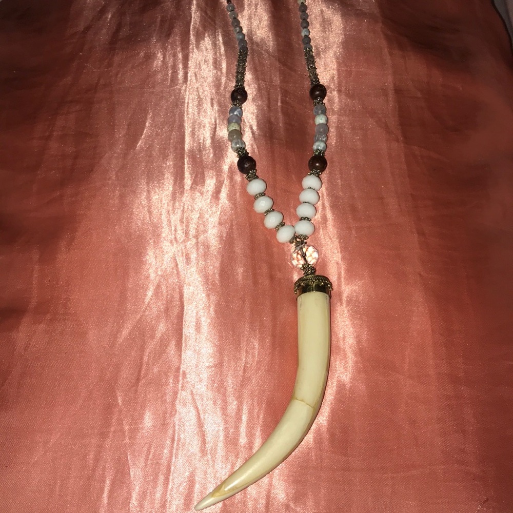 Tiger tooth necklace